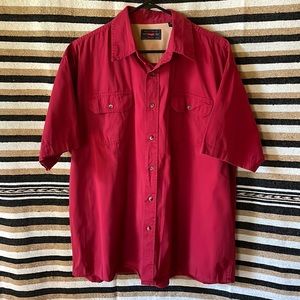 Wrangler Men’s Short-Sleeve Work Shirt, XL